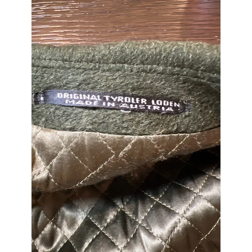 Steinbock Original Himalaya Loden Green Wool Coat Mens 44 Made in Austria Tyrol